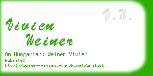 vivien weiner business card